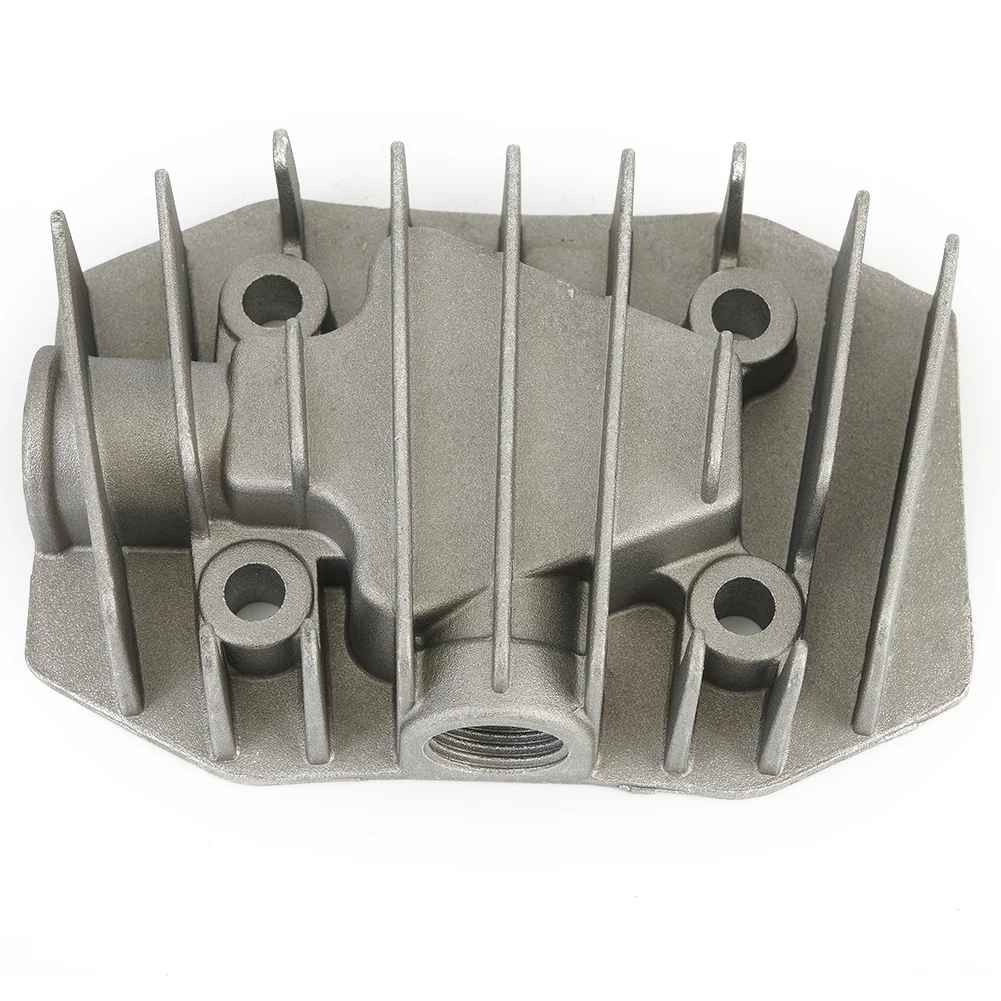 Pneumatic Compressor Cylinder Head with G1/2in Thread Cast Aluminum Cooling Solution for Efficient Heat Dissipation