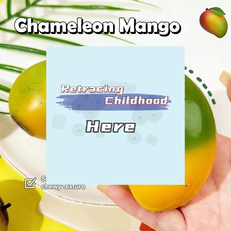 

Креативная игрушка-антистресс в форме манго, меняющая цвет при сжатии, с имитацией жидкости, меняющая цвет при изменении температуры, подарок-игрушка