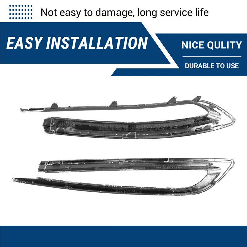 

1Pair Rear Bumper Protector Chrome Trim For BMW F10 528I 535I 2014-2016 51127341675 51127341676
