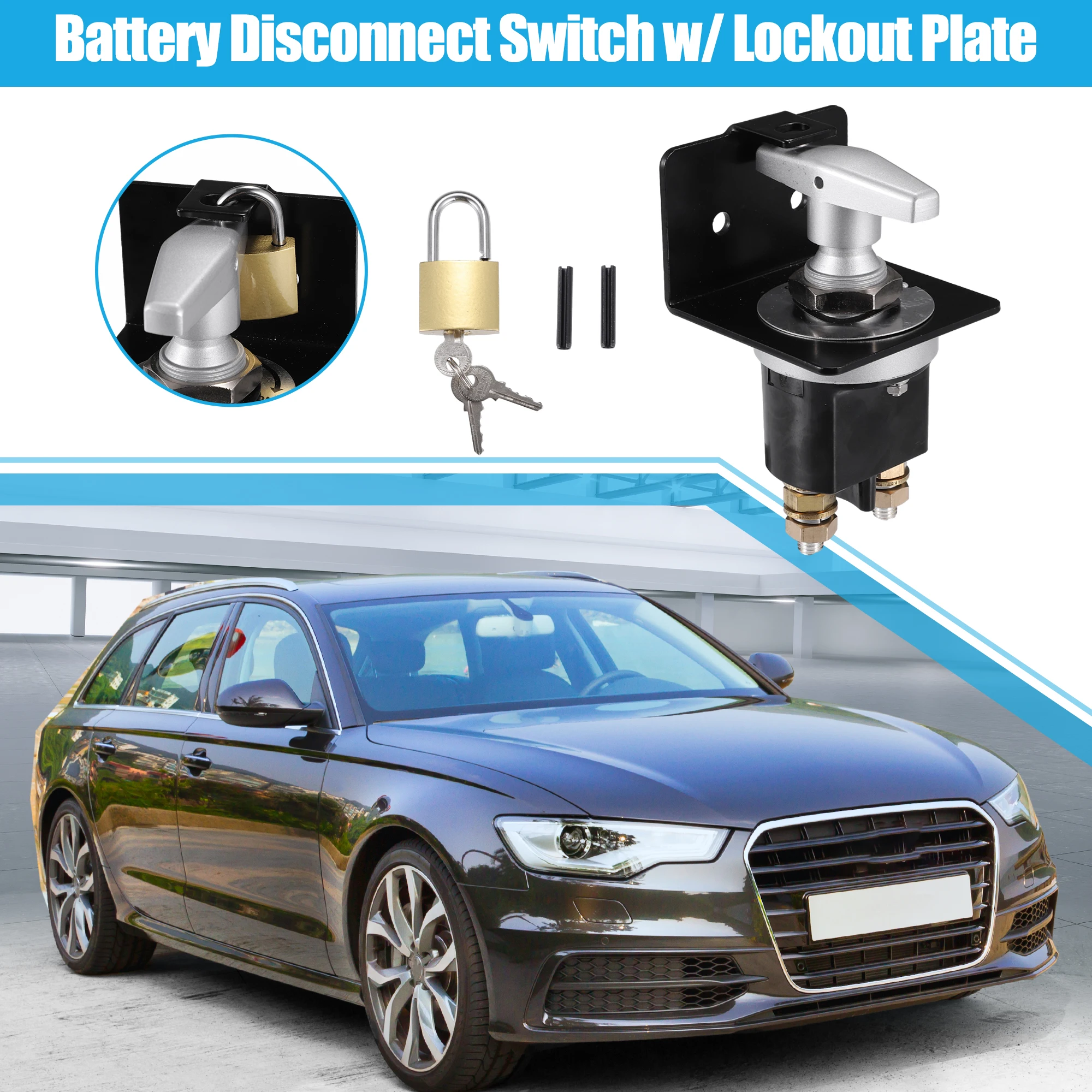 

UXCELL 1 комплект, 500 А, 12 В, выключатель аккумулятора с блокировочной пластиной для автомобиля, лодки