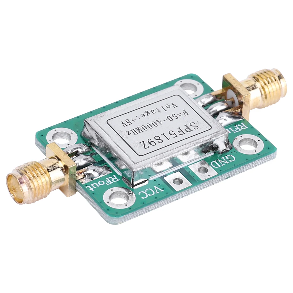 SPF5189 Wideband Radio Frequency NF=0.6dB Low Noise RF Amplifier Module with Shielding Shell RF Amplifier Board LAN 50-4000MHz