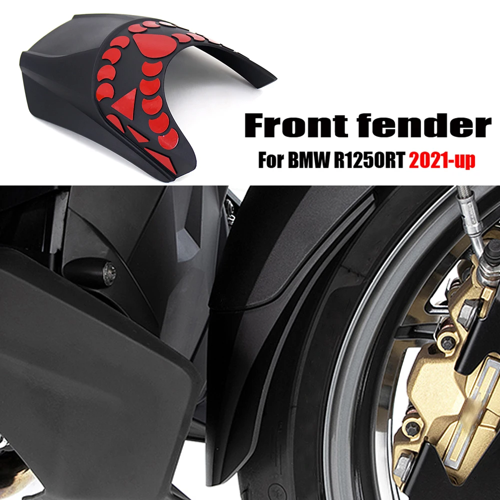 New 2021 2022 Motorcycle Accessories Black Front Mudguard Fender Extender Extension For BMW R1250RT R 1250 RT r1250rt R1250 RT