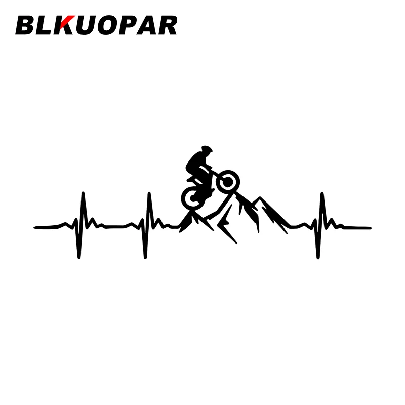 

BLKUOPAR Cyclists Climb Mountains Car Stickers Sport Vinyl Decals Personality Silhouette Waterproof Laptop Trunk DoorProtector