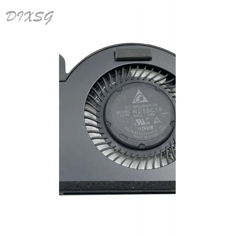 New Original For Dell XPS 13 9370 9380 Laptop CPU Cooling Fan 3.4CFM ND55C19 DC05V 0.4A 4PIN D P/N 0980WH 980WH