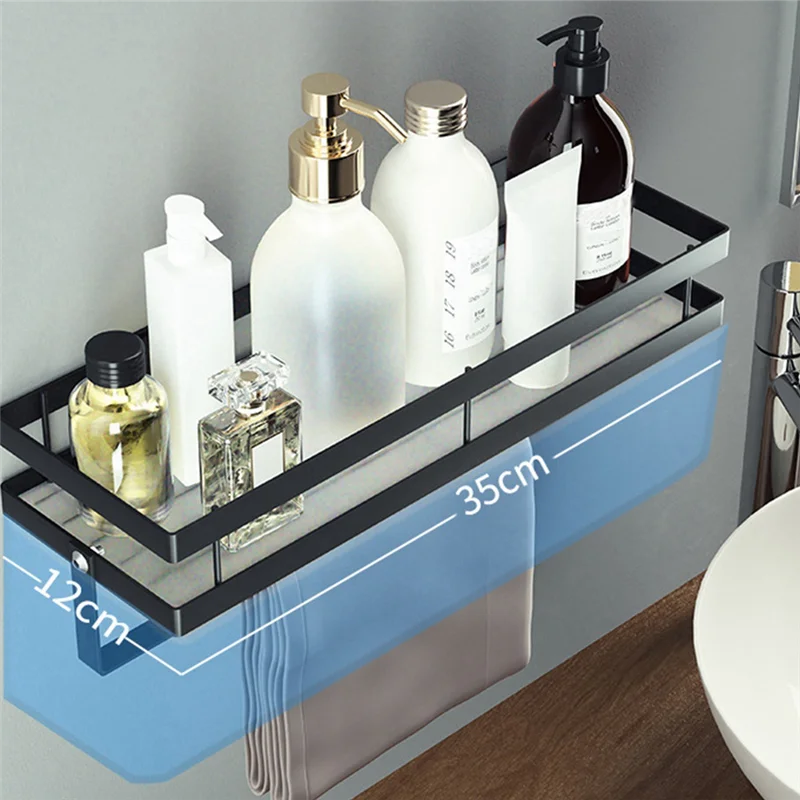 

Полка для специй на 2025 год, подвесная полка для специй с держателем для кухонных рулонов и 4 крючками, ящик для кухонного органайзера, держатель для кухонной утвари