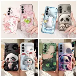 For Samsung A16 5G Case SM-A166B Cute Panda Bear Cartoon Back Cover Phone Cases For Samsung Galaxy A16 A15 5G Soft Fundas