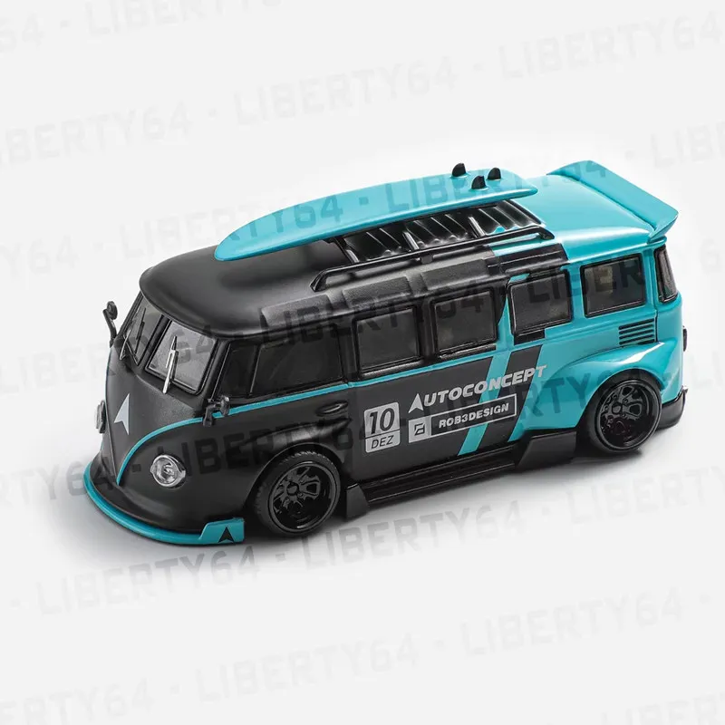 

64 1:64 T1 Bus Bread Widebody Low Stance Gulf Alloy
