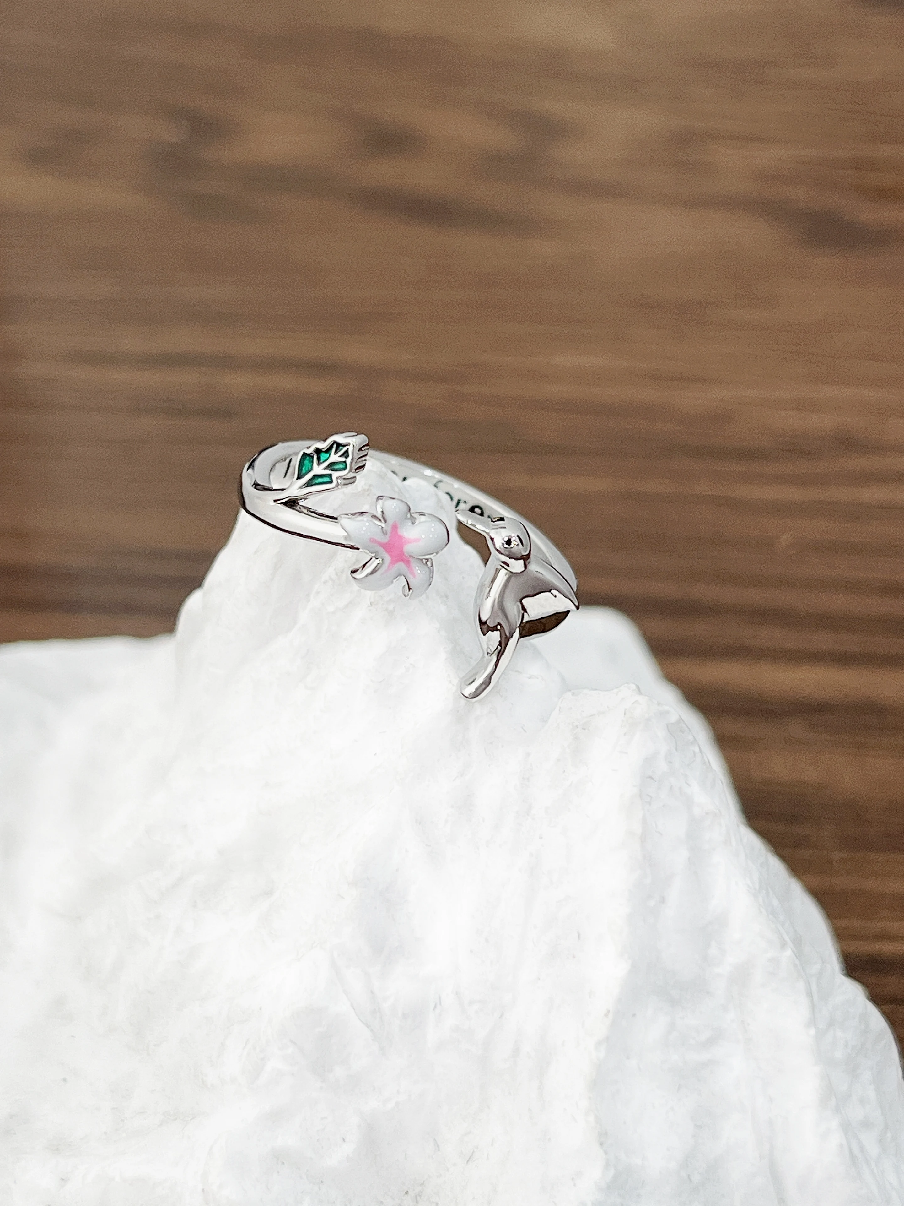 أزياء الطيور زهرة المينا الدائري قابل للتعديل تصميم الاصبع المفتوح قسط يشعر اليد مجوهرات عبر الحدود نمط المتخصصة #1