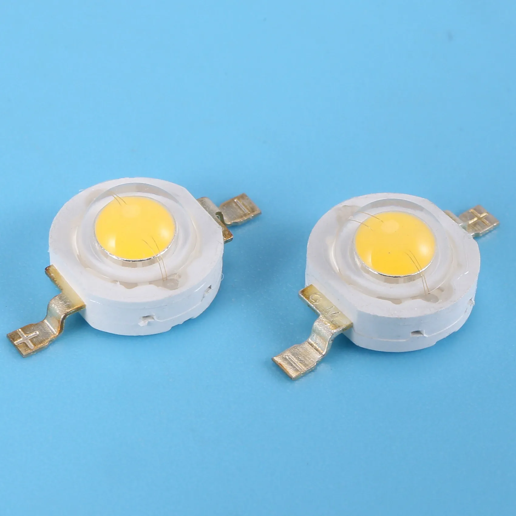 ABGH-20 Pieces High Power 2 Pin 3W Warm White LED Bead Emitters 100-110Lm