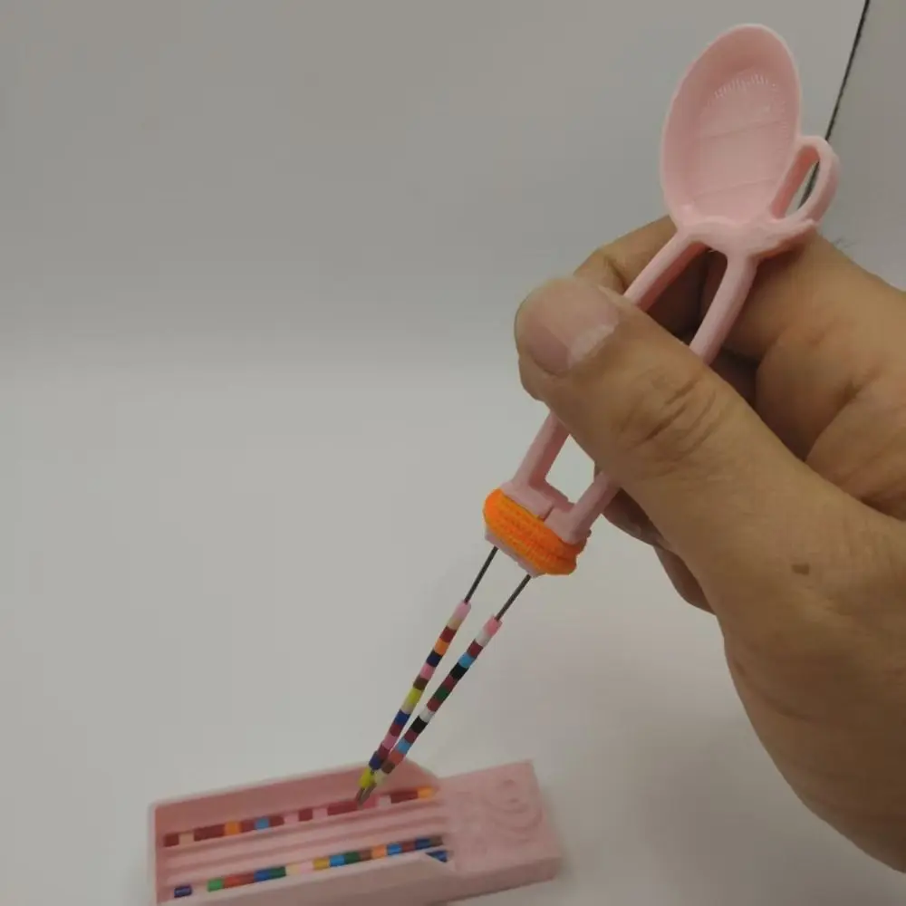 Kreative Diamant Clips Stift Tablett Kits Doppel Nadel DIY Strass Malerei Separator Polsterung Bean Pen Bean Schaufel