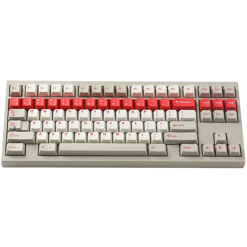 

Sublimation keycap pbt material beige retro gray white red original height