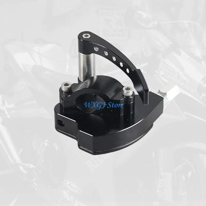 

37JE Universals 7/8" 22mm Motorbike Throttle Lever Thumb Control Assembly for ATVs Quads Black Aluminum Throttle Adapter