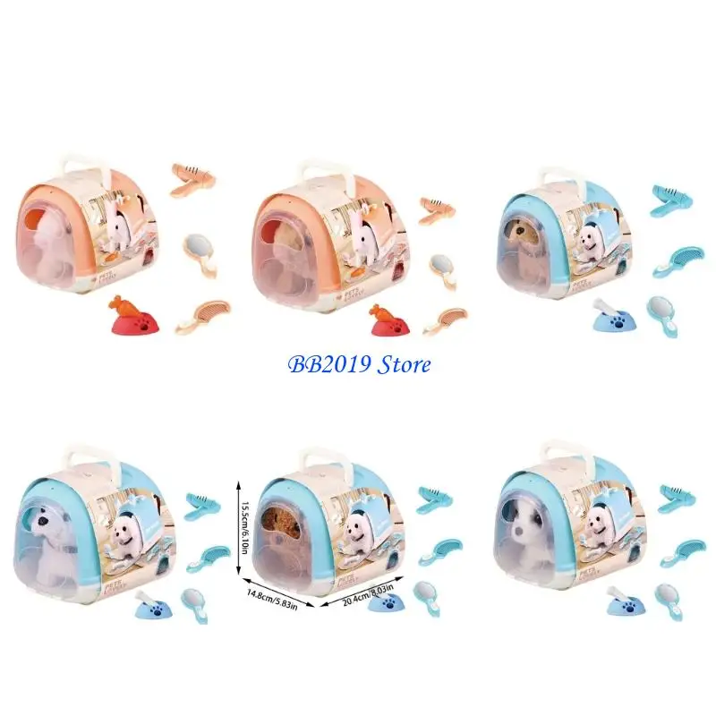 Q0KB Electric Plush Dog Robot Pet Toy Motorized Action Toddler Raise A Pet Toy Gift