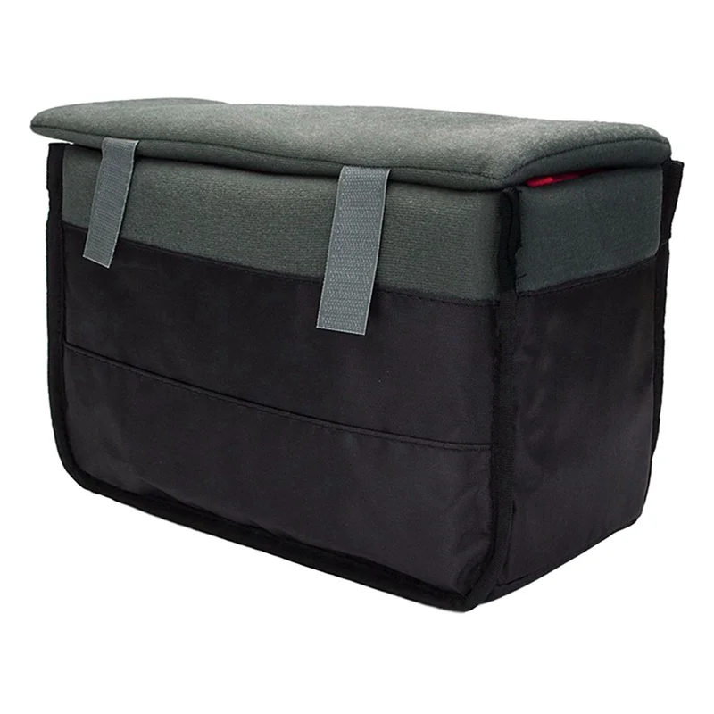 

4X Padded Protective Bag Insert Liner Case For DSLR Camera, Lens And Accessories Black-VVNB