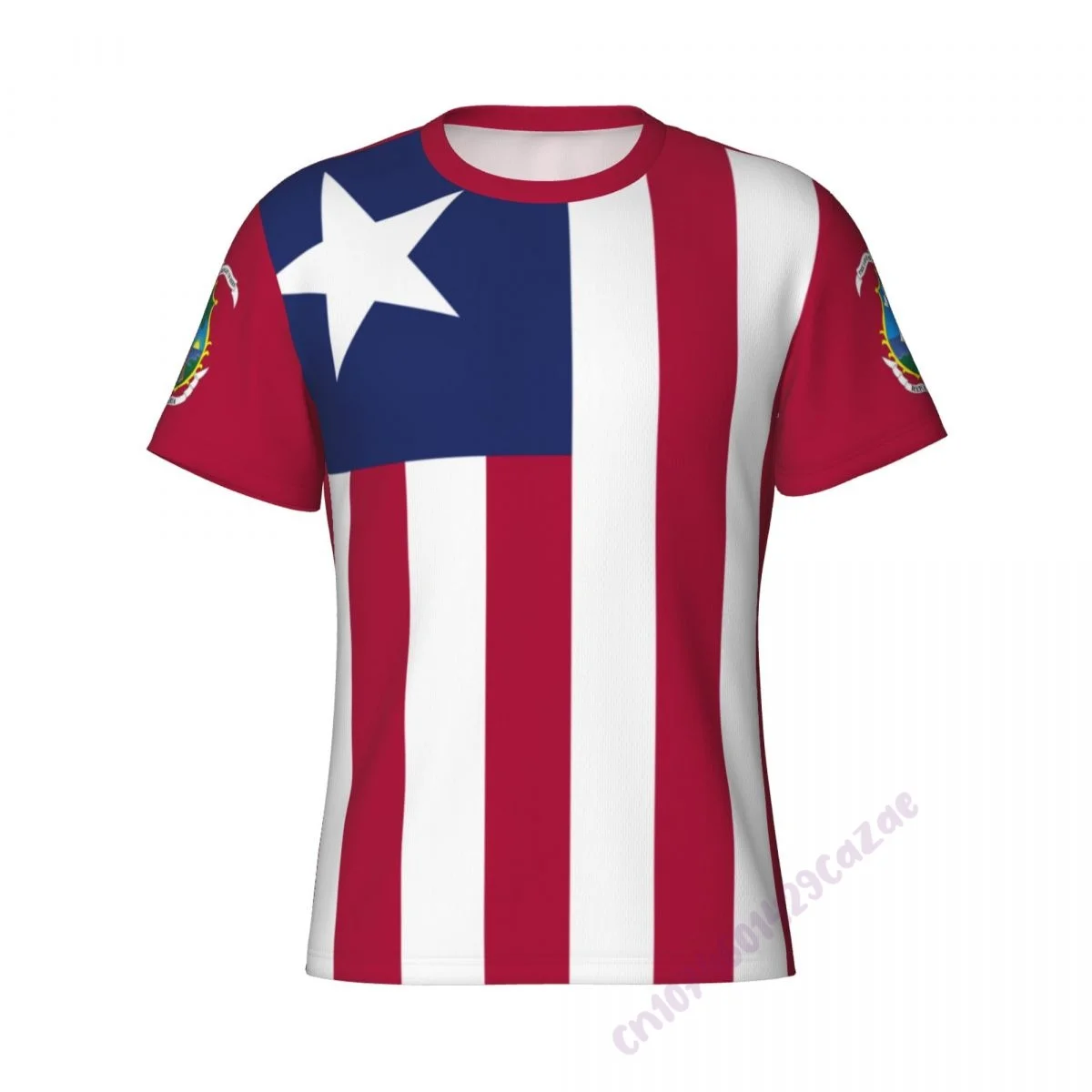 Liberia Flag 3D T-shirt Men Running Sport Skinny Short Tee Shirt Male Gym Fitness Bodybuilding Workout Tops Clothing