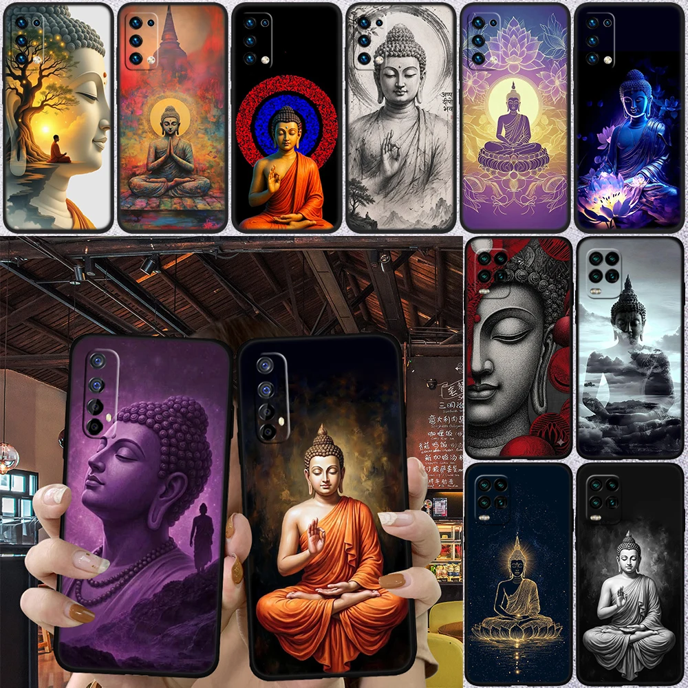 EY32 Shakyamuni Buddha Phone Case for Samsung Galaxy M06 M15 M16 M35 M55 M56 A36 A42 A50 A50S A51 A52 A32 A33