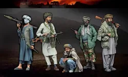 1/35 Scale Resin Figure Assembled Model Kits Modern Military Hobby Miniature Afghan Militia 5 Figures Unassambled & Unpainted