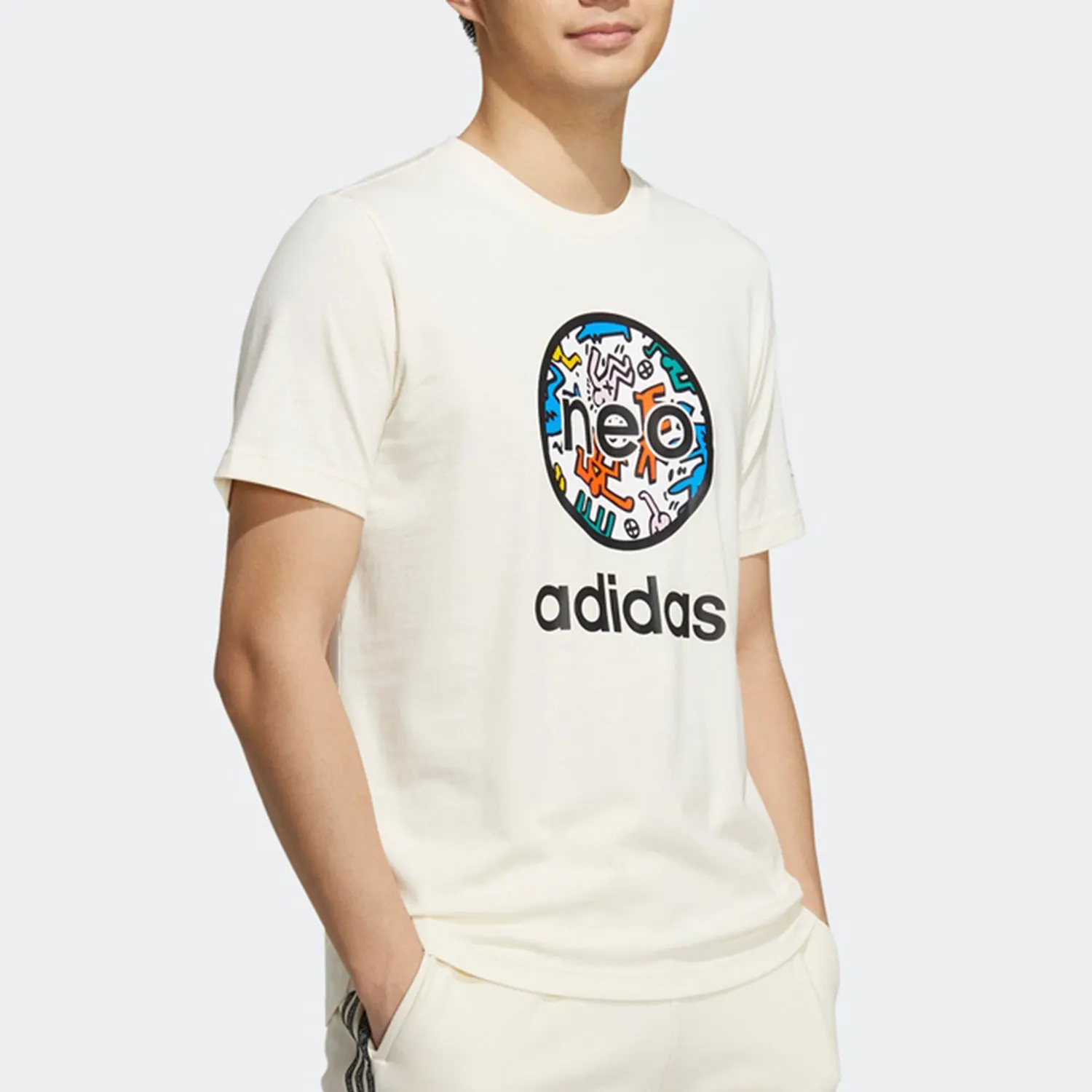 

Adidas Originals New Season neo Мужская и женская спортивная футболка с коротким рукавом HD7265