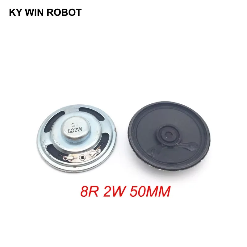 

2pcs/lot New Ultra-thin speaker 8 ohms 2 watt 2W 8R speaker Diameter 50MM 5CM thickness 13MM