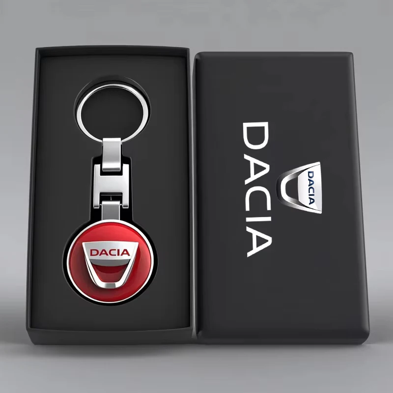 1 pçs emblema do carro chaveiro auto liga de zinco chaveiro acessórios para dacia bigster primavera espanador sandero jogger dokker lodgy logan