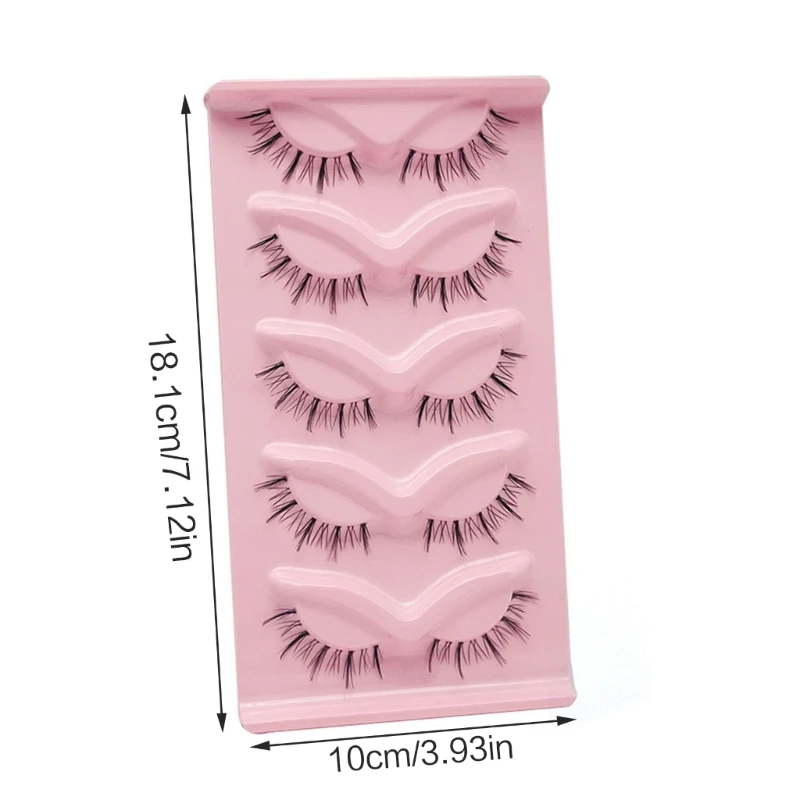 Clear-Bandธรรมชาติ-Lashes Wispy Cats-Eyeปลอมขนตาญี่ปุ่นคอสเพลย์ขนตาปลอมเส้นใยสังเคราะห์Wispyขนตาdropship