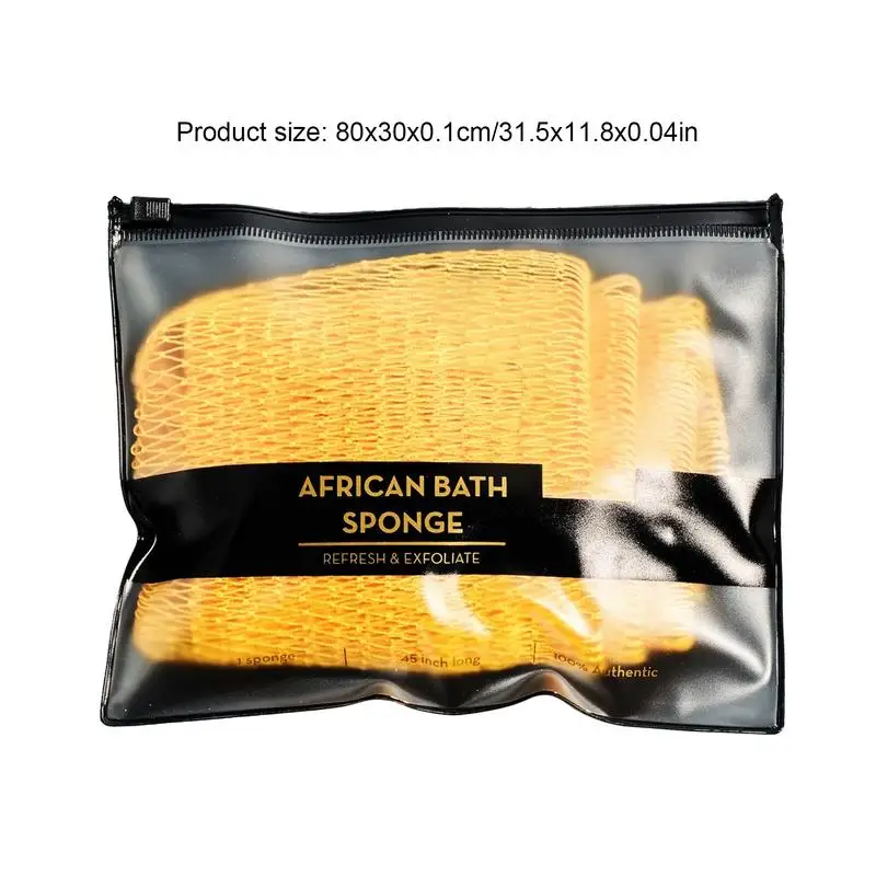 African Bath Sponge Colorful Net Sponge Body Exfoliator Reusable Bath Sponge Washcloth African Scrubbing Long Net Rag Shower