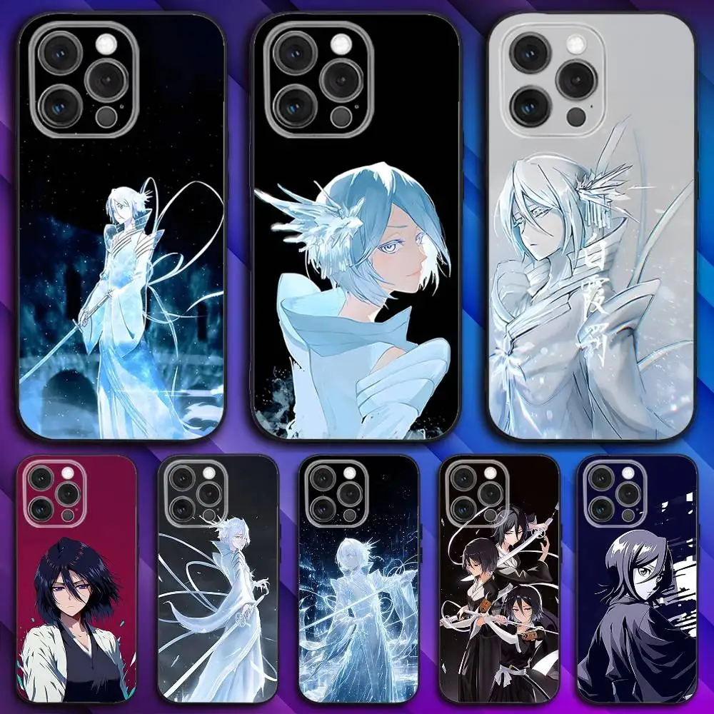 

R-Rukia Anime K-Kuchiki Phone Case For iPhone 17,16,15,14,13,12,11,Pro,Max,Plus,X,XS,SE4,E,Mini,Soft Black Case