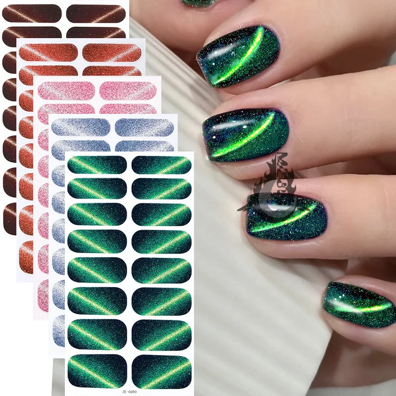 

MEBIS 16 Tips Digit Stickers Nail Decor Decoration Nails Stickers Set Sliders for Nail Manicure Design Nail Accessories Manicure