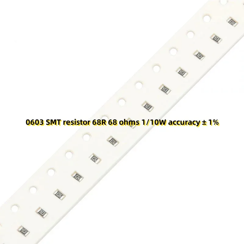 

1000pcs 0603 SMT resistor 68R 68 ohms 1/10W accuracy ± 1%