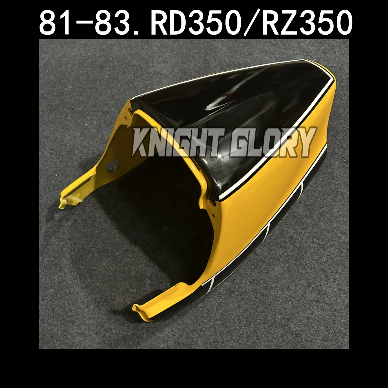 ينطبق على سنة الموديل 1981 - 1982 وسنة الموديل 1983. RD350، الباب الخلفي، غطاء بلاستيكي للمقعد الخلفي، غطاء الجسم #1