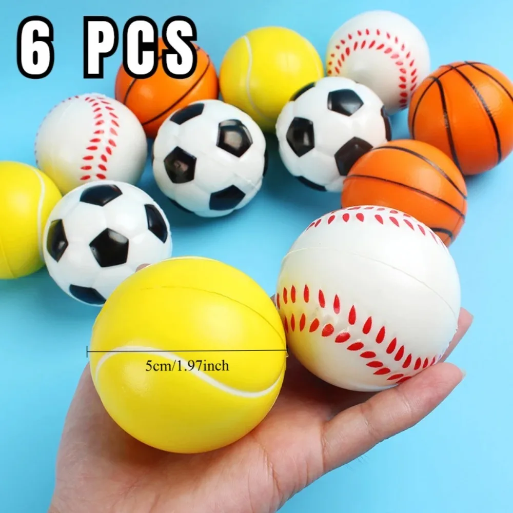 Squeeze Ball Toy Football Basketball Baseball Tennis Slow Rising Soft Squishy Stress Relief Antistress Novelty Gag Toy image 5