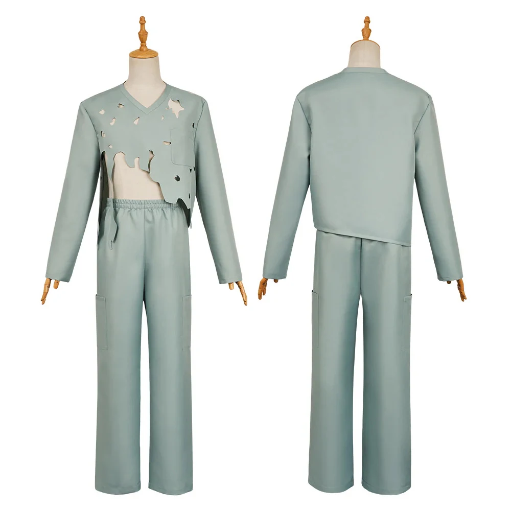 

Movie Robert Reynolds Cosplay Costume Bob Men Ripped Top Pants Suit Performance Uniform Halloween Carnival Clothes