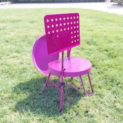 

Foldable Telescopic Aluminum Alloy Music Stand Lightweight Adjustable Height Music Sheet Holder Tripod for Guitar Violin