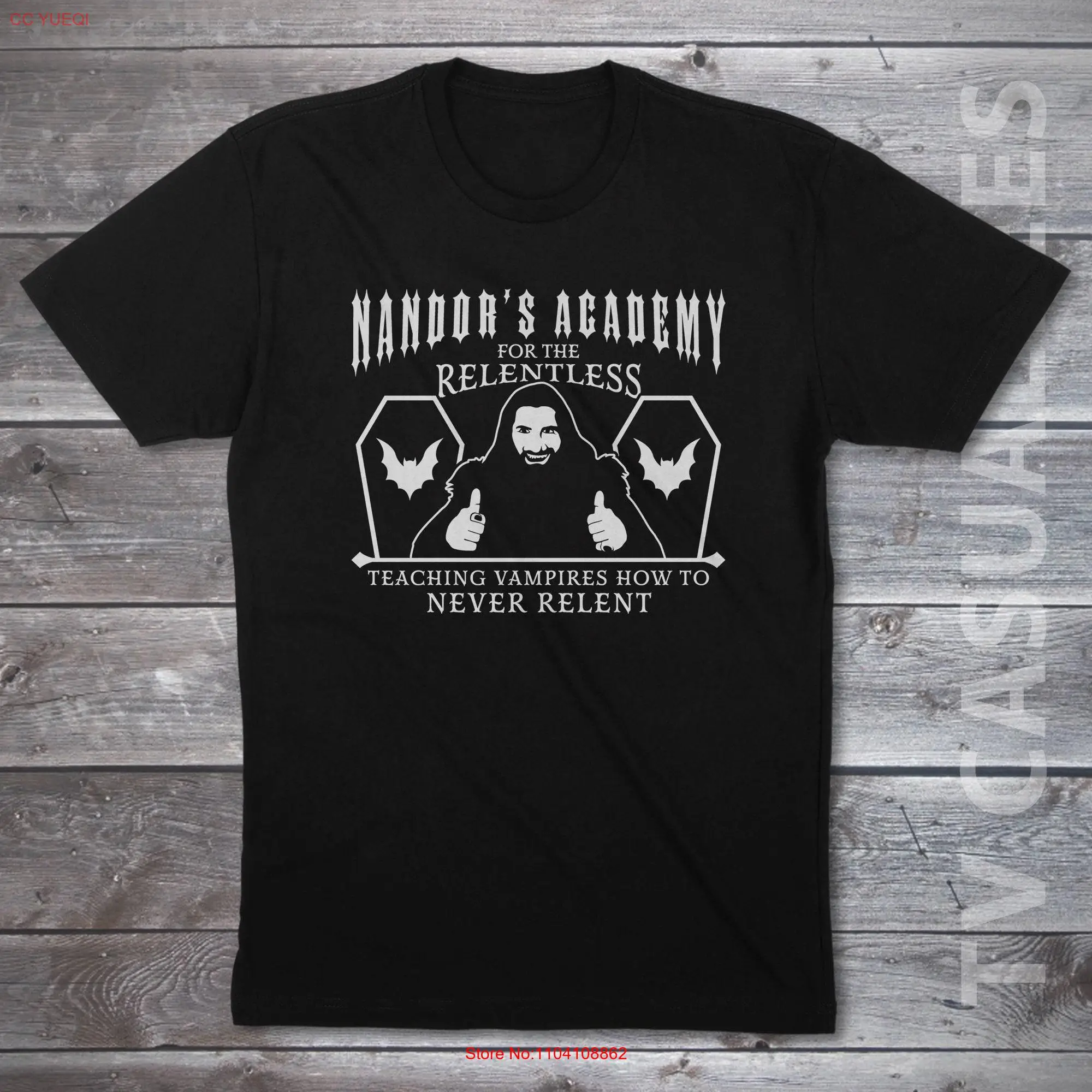 Nandor's Academy For The Relentless Mens T shirt or Funny Pop Culture long or short sleeves