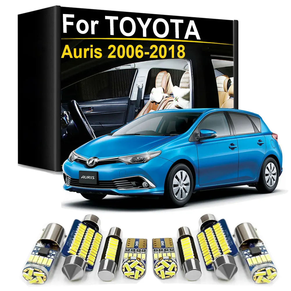Interior LED Light Kit Canbus For Toyota Auris MK1 MK2 E150 E180 2006 2007 2008 2009 2011 2012 2013 2014 2015 2016 2017 2018