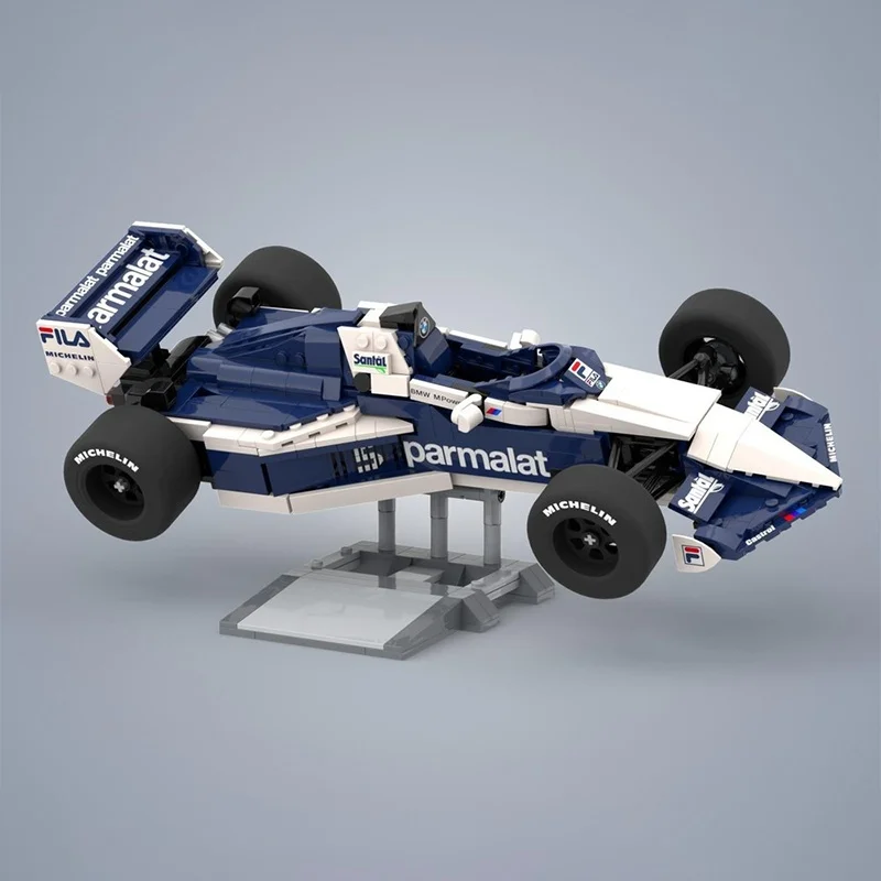 731-teiliges MOC Brabham Icons Modellbausatz Architektur-Bausteine Weihnachtsgeschenk DIY Spielzeug Kreative Bausteine Kinder-Lernidee