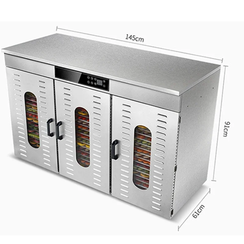 60 레이어 식품 탈수기 스낵 탈수 건조기 과일 야채 허브 고기 건조기 4500W