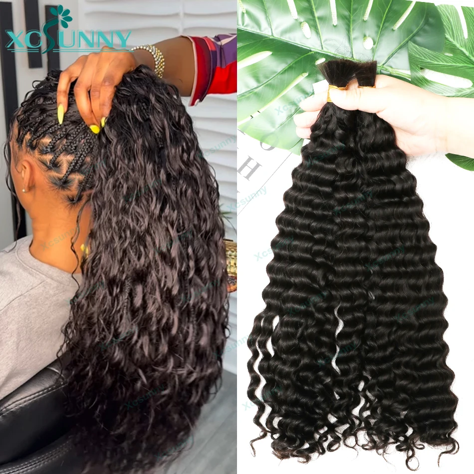 

Bulk Curly Human Hair For Braiding No Weft Bundles Burmese Bulk Human Hair Extensions Wholesale Double Drawn Boho Braids