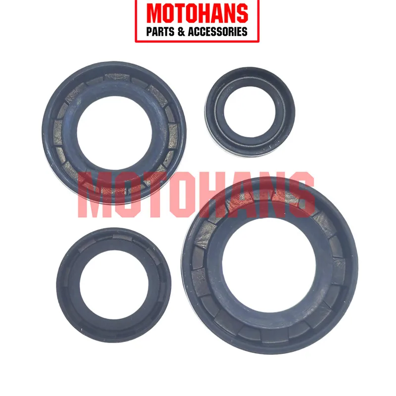 4PCS/SET OIL SEAL SET FOR HONDA TITAN150 CBF125 CBF150 GL150 GL150 CARGO XR150L 20*34*7MM 16*28*7MM 14*22*5MM 12*18*5MM