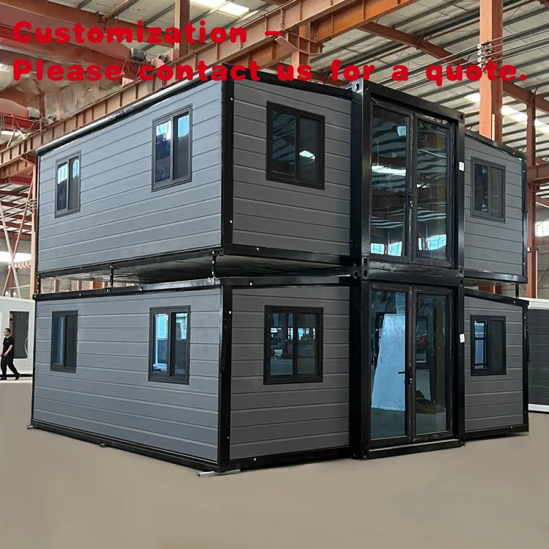 

На заказ. Современный 20-футовый сборный стальной дом, плоская упаковка, расширяемый крошечный подвижный дизайн, 2-футовый контейнер, аппликация для спальни