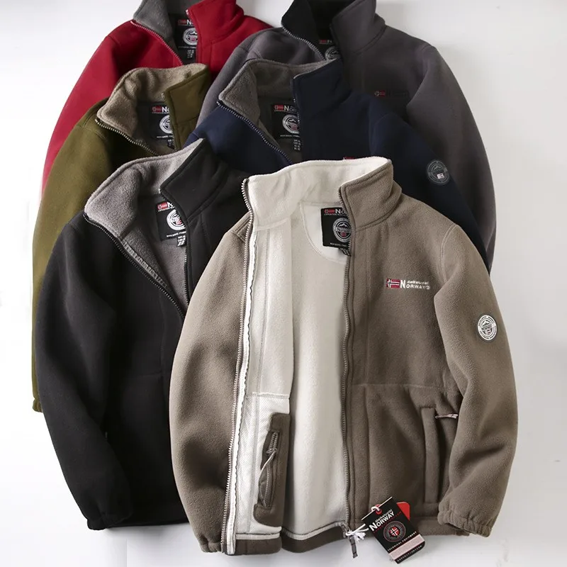Men's Fleece Jacket,Heat-Retaining Wind-Resistant,Daily Commuting,Home Leisure,Outdoor Layering in Autumn Winter and Short Trips