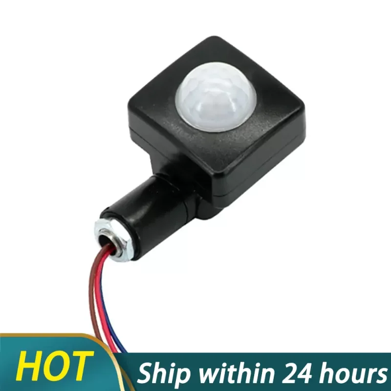 interruptor exterior do sensor de movimento do pir impermeavel com luz sensivel detector infravermelho ip65 110240v 01