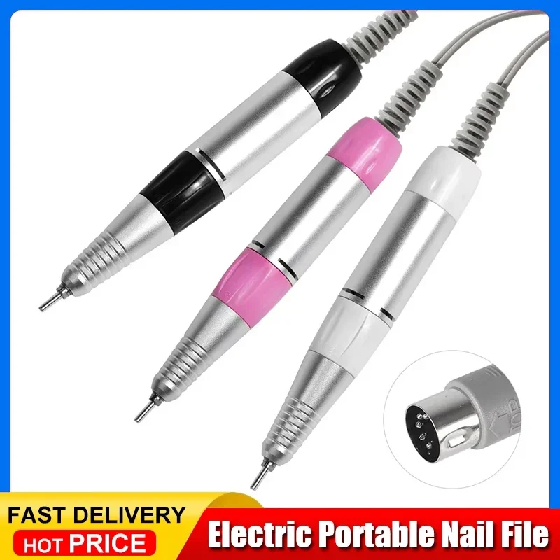 

35000rpm 5Pins Machine Electric Nail Drill Handle Handpiece Pedicure Replacement Pen Manicure Beauty Tool ABE Accessory