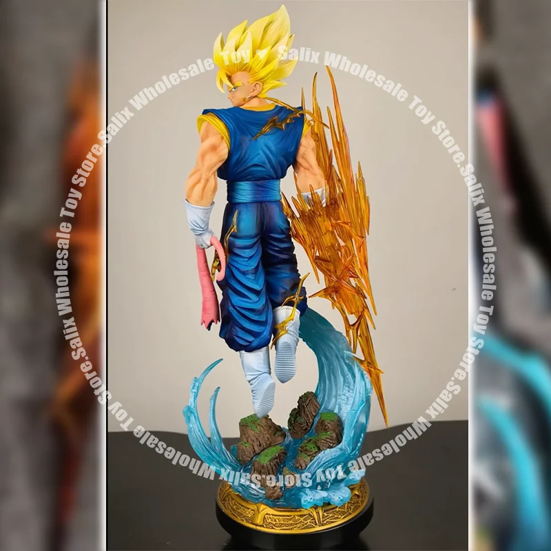 Lk fábrica lk brinquedos 38cm dragon ball z yunqi vegito 2.0 super saiyan gk estátua coleção pvc modelo estátua boneca presente brinquedo