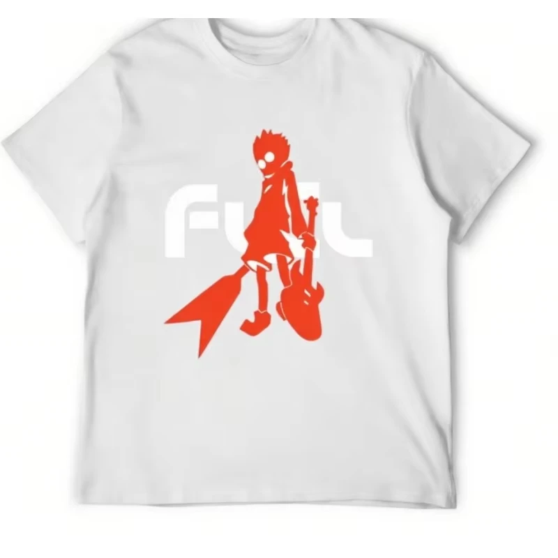 FLCL T Shirt Men Women Cotton Graphic Printed Naota Mamimi Samejima Black White Fooly Cooly GAINAX Production I.G Anime Tee Hot