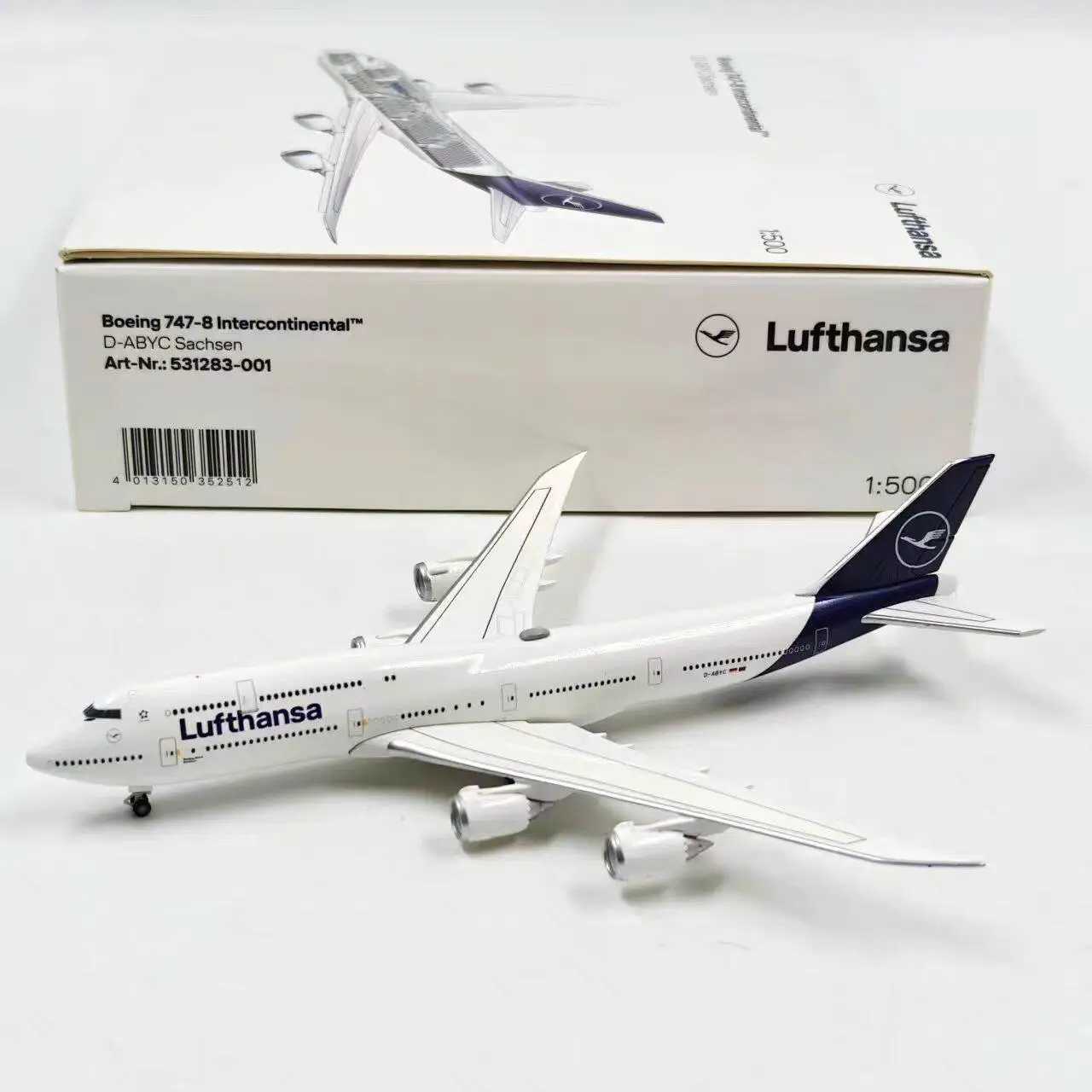 Diecast Herpa 1:500 Scale 747-8 531283-001 Alloy Aircraft Model