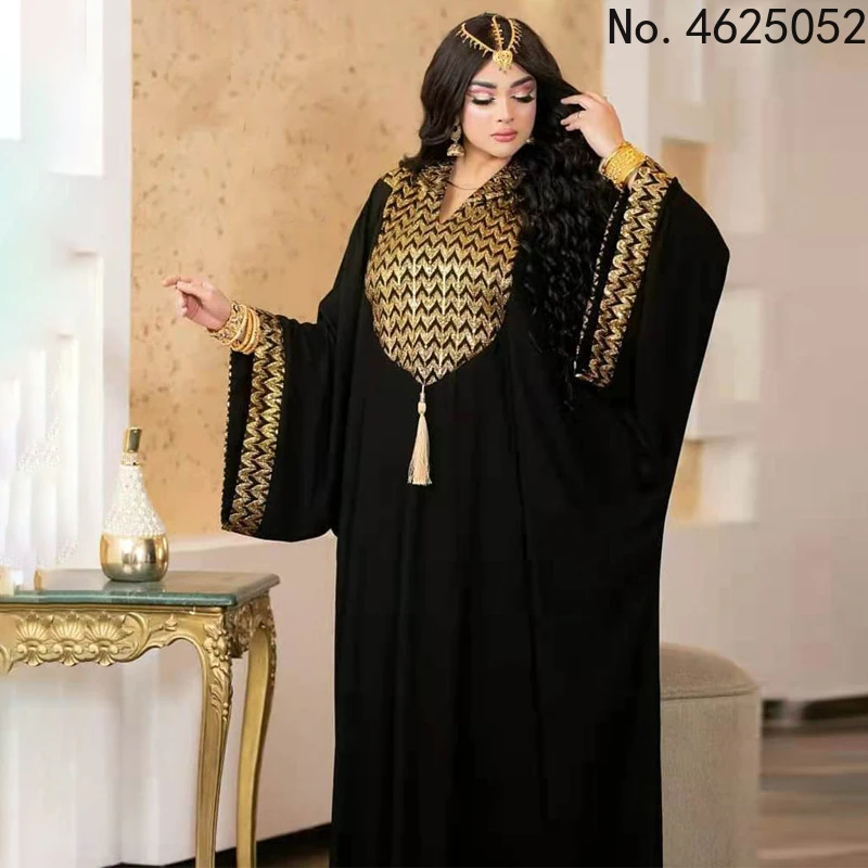 dress Dubai Luxury Evening Dresses Women Abaya Dubai Turkey Islam Kaftan Muslim African Hooded Dress Robe Djellaba Femme