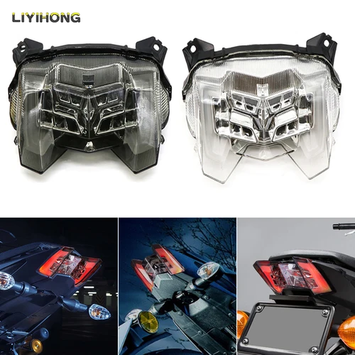 Imagen 1 del producto Luz trasera de motocicleta para Yamaha MT-09 MT09 MT 09 2017 2018 2019 2020 luz trasera LED lámpara indicadora de señal de giro de advertencia trasera
