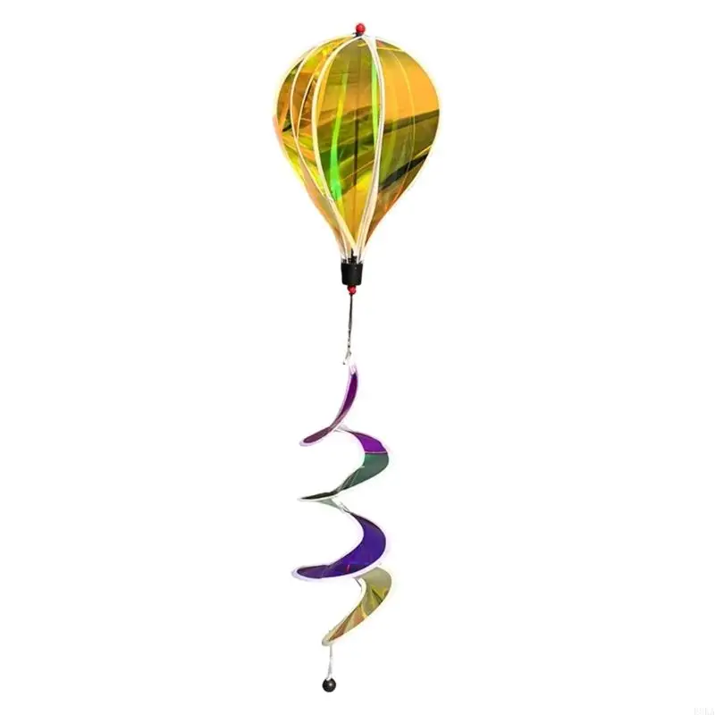   Weather Resistant  Garden Decoration Rotating Hot Air Balloon Wind Spinner Suitable for Balconies Patios Dynamic Effect