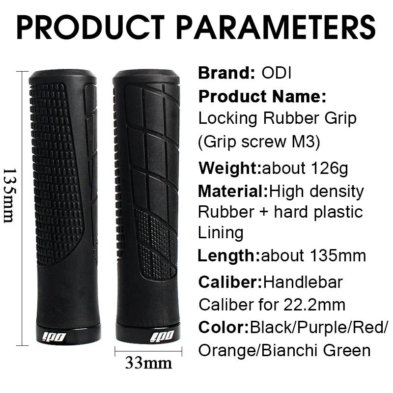 ODI Bicycle Grips Lock-on MTB Bike Handlebar Cover Anti-Slip Mountain Bike Folding Balance BMX DH